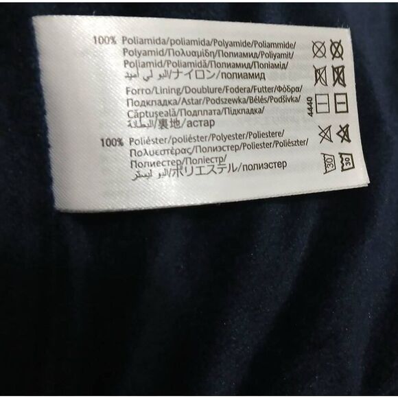 Mayoral girls kids size 9 Winter Puffer Jacket Coat navy blue Hoodie - Picture 6 of 7